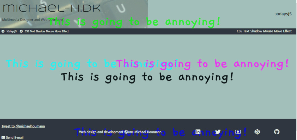 Screenshot of project 16