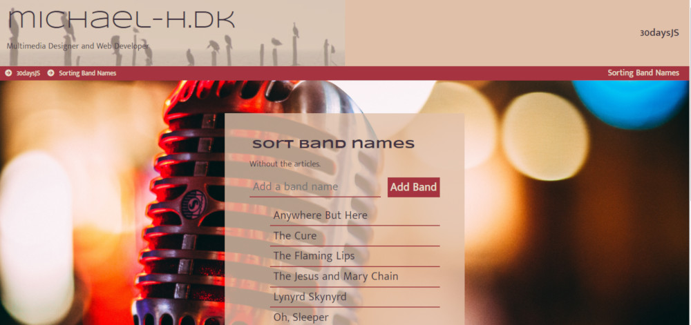 Screenshot of project 17